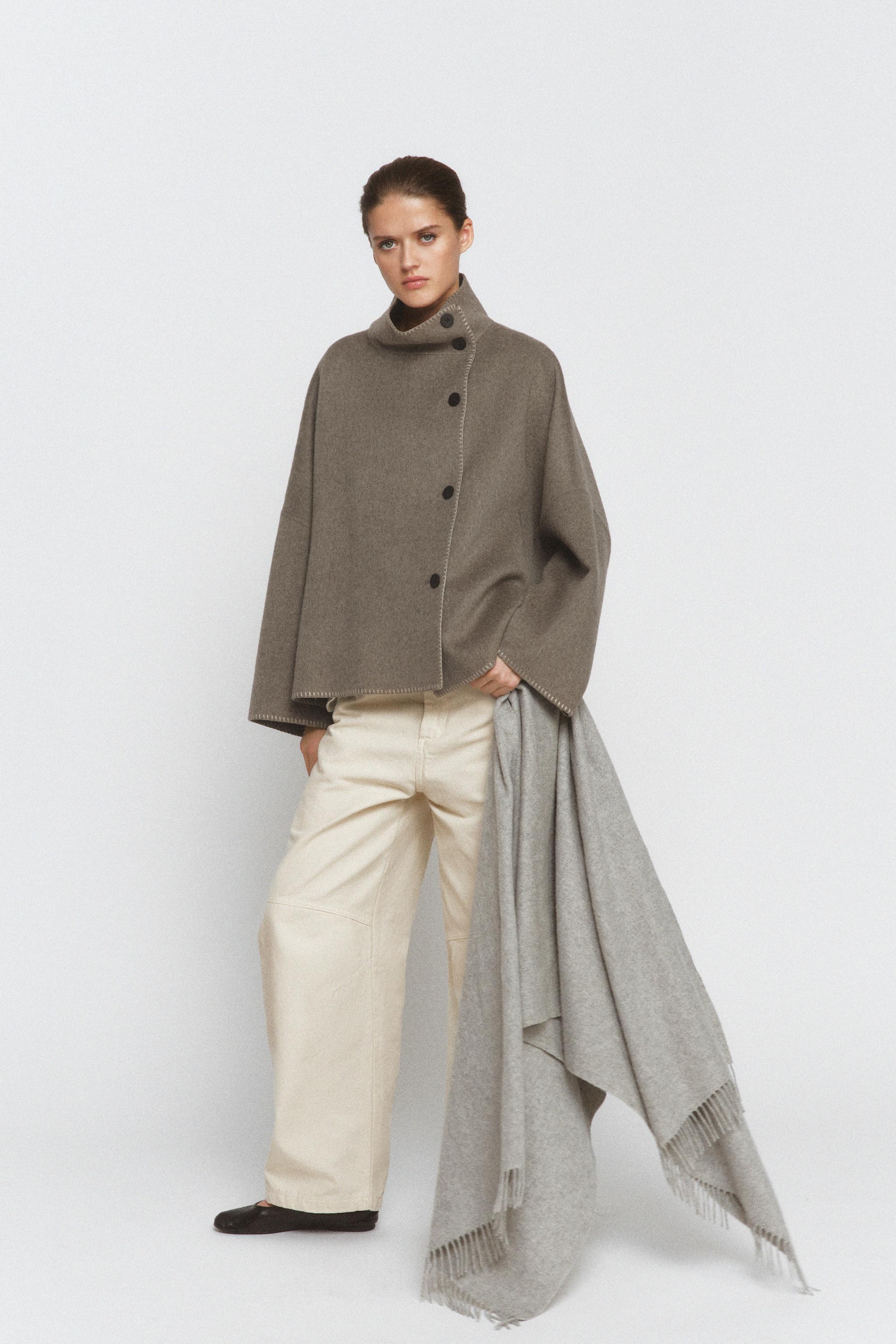 VESTE MÉLANGE DE LAINE SURPIQÛRES ZW COLLECTION